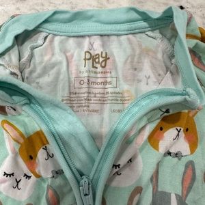 Little Sleepies Rad Rabbits Shorty Romper